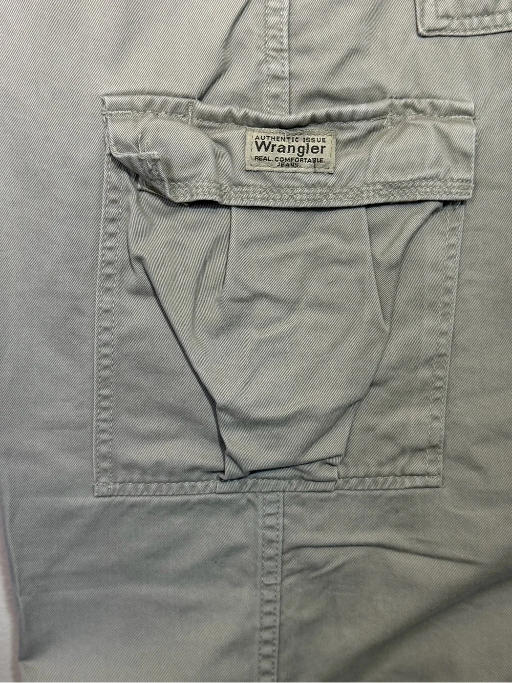 Wrangler Western Mens Cargo Pants Khaki Straight Leg Outdoor Work 42x30